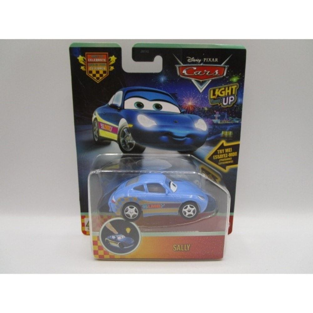 Disney Pixar Cars Light Up Sally Die-Cast Car Blue Race To Celebrate 1:55 Mattel
